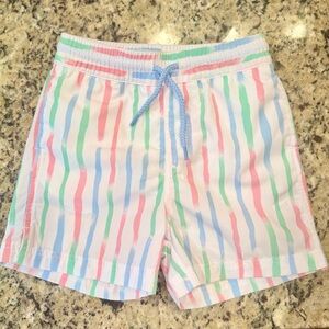 NWOT TBBC The Beaufort Bonnet Company Pastel Striped Swim Trunks
